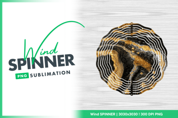 Download Abstract Gold Glitter Swirl Wind Spinner - Premium Bundle