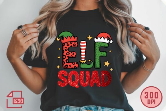 Download Elf Squad Christmas Glitter PNG - Premium Resources