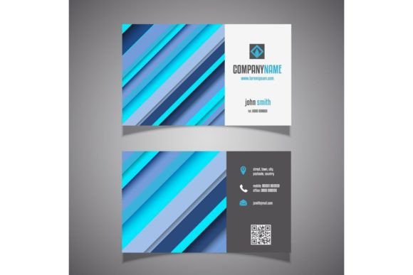 Download Modern Stripes Business Card - Modern stripes Collection