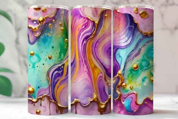 Download Abstract Gold Glitter Marble Tumbler - Premium Resources