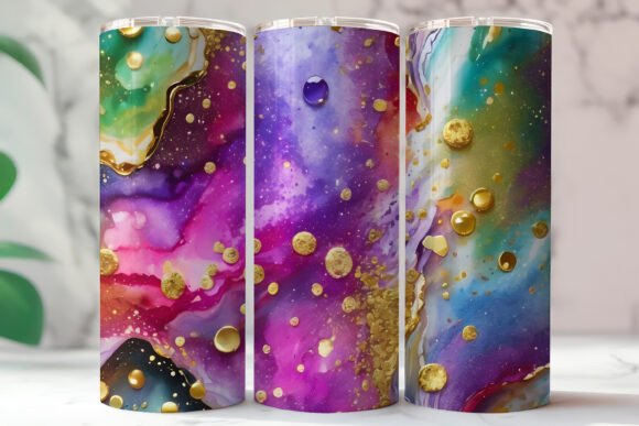 Download Abstract Gold Glitter Marble Tumbler - Premium Resources