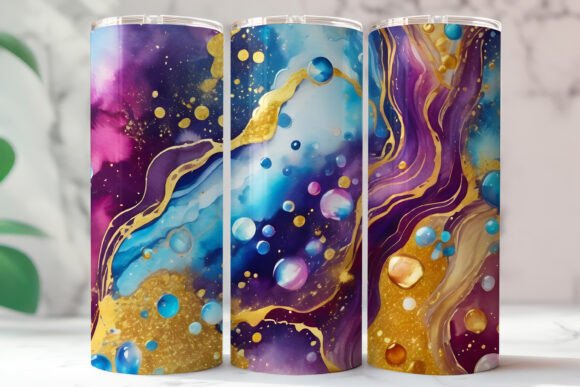 Download Abstract Gold Glitter Marble Tumbler - Premium Resources