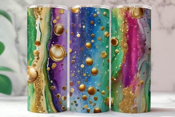 Download Abstract Gold Glitter Marble Tumbler - Premium Resources
